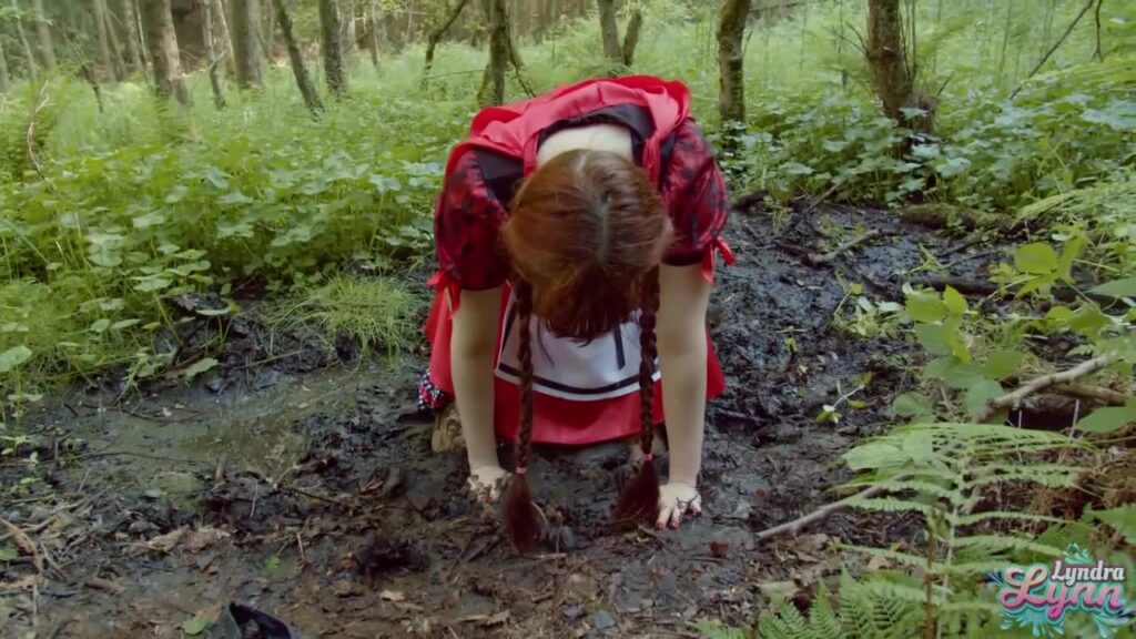 Red Riding Hood in Forest Mud